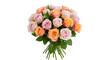 © Background stock - Elegant bouquet of mixed roses in soft pastel shades arranged beautifully for a special occasion