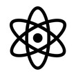 © Mohid459 - atom symbol icon on white background