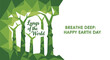 © Seth - Earth Day green forest icon with lungs of the world text
