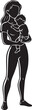 © DLC Studio - vector illustration of a mother holding her baby