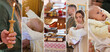 © New Africa - Baptism. Collage with photos of Christian sacrament