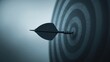 © VolumeThings - Business success represented by a dart hitting the bullseye, symbolizing focus, achievement, and strategic planning