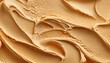 © Adriana - Peanut butter flavor gelato - full frame background banner detail. Close up of a surface texture of peanut butter Ice cream