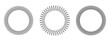 © Quede Stock - Zigzag circular waveform borders with consistent rhythmic oscillation and geometric symmetry