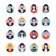 © bima - Professional Business People Avatars User Profiles Cartoon Icons Set