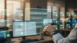 © shornagraphiclab - Businessman interacting with automation tasks on a digital interface
