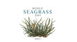 © leymart - Seagrass Plant with Green Leaves and Flowers.