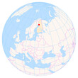 © TipTopMap - Location Map of Kemi-Tornio Airport (Kemi, Lapland, Finland). IATA-code: KEM. No labels at all.