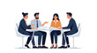 © Sul - Diverse business team collaborating around a table.