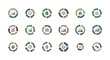 © semut - Business process cycle icons set for workflow, development, and continuous improvement