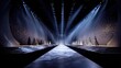 © Zaki - Fashion Show Runway with Dramatic Lighting and Models.