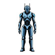 © Yayayatttra - Futuristic Robot Illustration with Mechanical Details and Antennae
