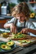 © Rawpixel.com - Avocado toasts kitchen child food.