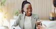 © DavidsPrime/peopleimages.com - Woman, talking and meeting with smile in office for planning, feedback and article manuscript. Happy, people and discussion with draft document, copywriting report and teamwork for story publication