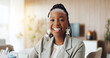 © DavidsPrime/peopleimages.com - Employee, portrait and woman with smile, office and financial analyst with career growth or ambition. Happy, black person and confident for wealth management, space or business development in Nigeria