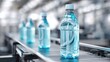 © StockAlchemy - Bottled water production line with clear plastic bottles on a conveyor belt