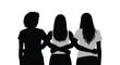 © Ruwani - Diverse Women Unity and Sisterhood Silhouette Illustration for Women's Day