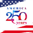 © koltukovs - Happy Independence Day of America, 250th anniversary celebration, social media banner. Square design