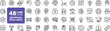 © MdSobuj - Artificial intelligence line icons collection featuring machine learning robotics automation neural network technology outline vector illustration set