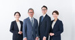 © polkadot - 笑顔のカメラ目線のビジネスマン複数人