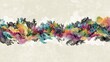 © Chingiz - Abstract pattern decorates a white banner.
