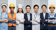 © Radha Krishna  - International womens day professional women workforce portrait collage showing nurse engineer chef doctor manager and technician unity empowerment concept