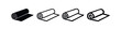 © liubomir118809 - Set of Rolled Item Icons: Carpet, Yoga Mat, Fabric Roll