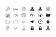 © siddique - Collection of icons representing common settings, functions, and user actions in applications