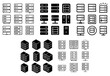 © Валерий Тодаренко - Isometric and flat server stack icons in repeated pattern