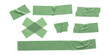 © GraphixEra - Set of realistic green adhesive masking tape pieces with wrinkles and textures isolated on white background vector illustration