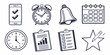 © nalu - A collection of icons representing time management and organization tools Vector