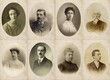 © blantiag - RACCOLTA DI FOTOGRAFIE ANTICHE DI UOMINI E DONNE IN POSA ALL'INTERNO DI CORNICI OVALI