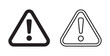 © TopW59 - Warning alert triangle signs with exclamation mark symbols in vector