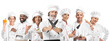 © Pixel-Shot - Male chef on white background