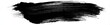 © Guds - A sweeping, thick black brushstroke against a white background, textured and dynamic