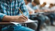© LimeSky - High school and college students study while taking exams in classrooms with a focus on scholarship opportunities for studying abroad