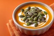 © DAYAT - Delicious pumpkin soup with seeds.