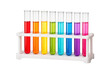 © Ismail - Colorful test tubes on transparent background