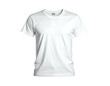 © Hampri - Clean, crisp white t-shirt with short sleeves on a black background