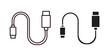 © JonathanC - USB cable icon Thin Collection. Editable Stroke. Suitable for Websites