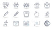 © Usman - Collection of hand-drawn medical and health icons.
