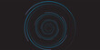 © mohzeinuddin - 3D red black dynamic techno background on dark space. Tech banner with rotating circles style decoration. Modern graphic design element