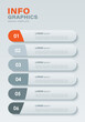 © Лилия Агапова - Vertical minimalistic infographic layout with bright orange accents. 6 steps processes template for data visualization