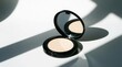 © abdul - Cosmetic face powder in an open compact case with mirror and strong light