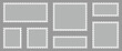 © Snap Smith - Set of gray blank postage stamps in flat design ideal for creating stamp effect on images, e-commerce and advertising, and digital or physical postal service.