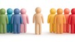 © Yuparet - Representation and Diversity in Society: A Colorful Illustration of Individuality and Group Dynamics with an LGBTQ Rights Theme