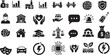 © Hridoy - Universal Black Solid Icon Set for Business, Economy, Technology, Infrastructure, and Social Services