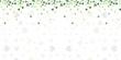 ©  SoponStock - St patrick's day green confetti celebration background with white space for greeting or invitation cards