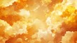 © Nataliia - Vibrant sunny sky with orange and yellow clouds in a dramatic sunset