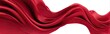 © Adri - Flowing red fabric with soft light and shadows on a white background